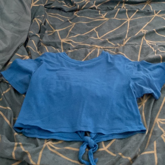 *Topshop blue crop tops - Picture 2 of 3